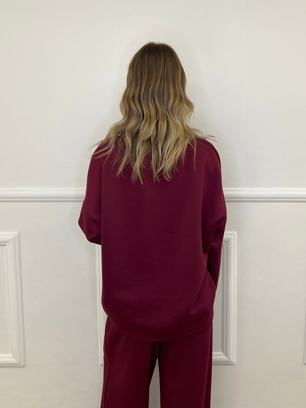 Tuta Over in Viscosa 3277 Bordeaux