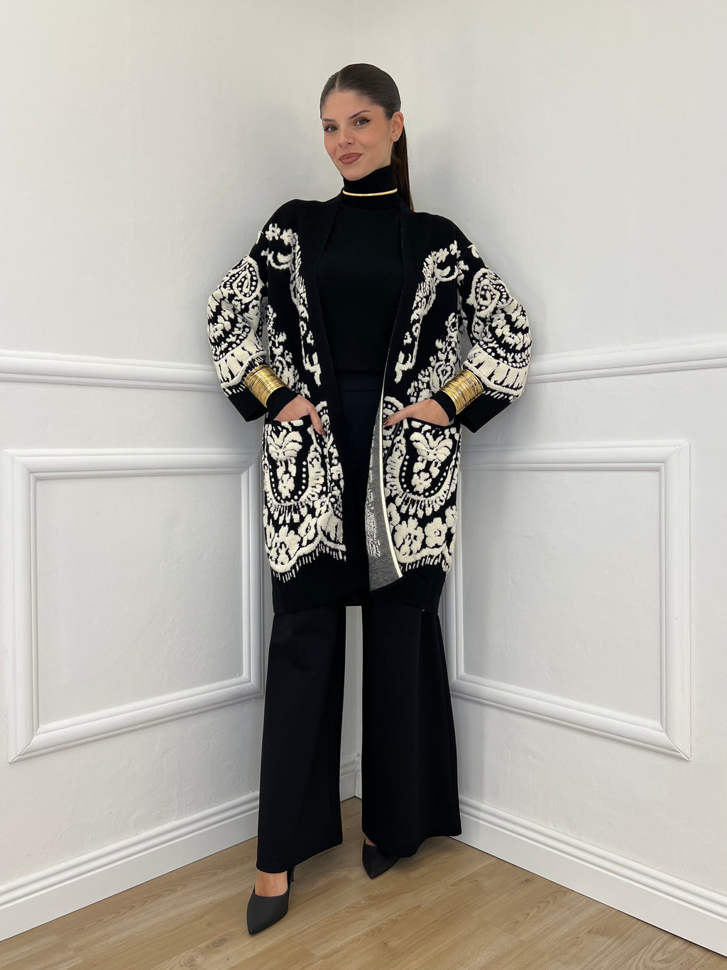 Pantalone Palazzo K1071 Nero