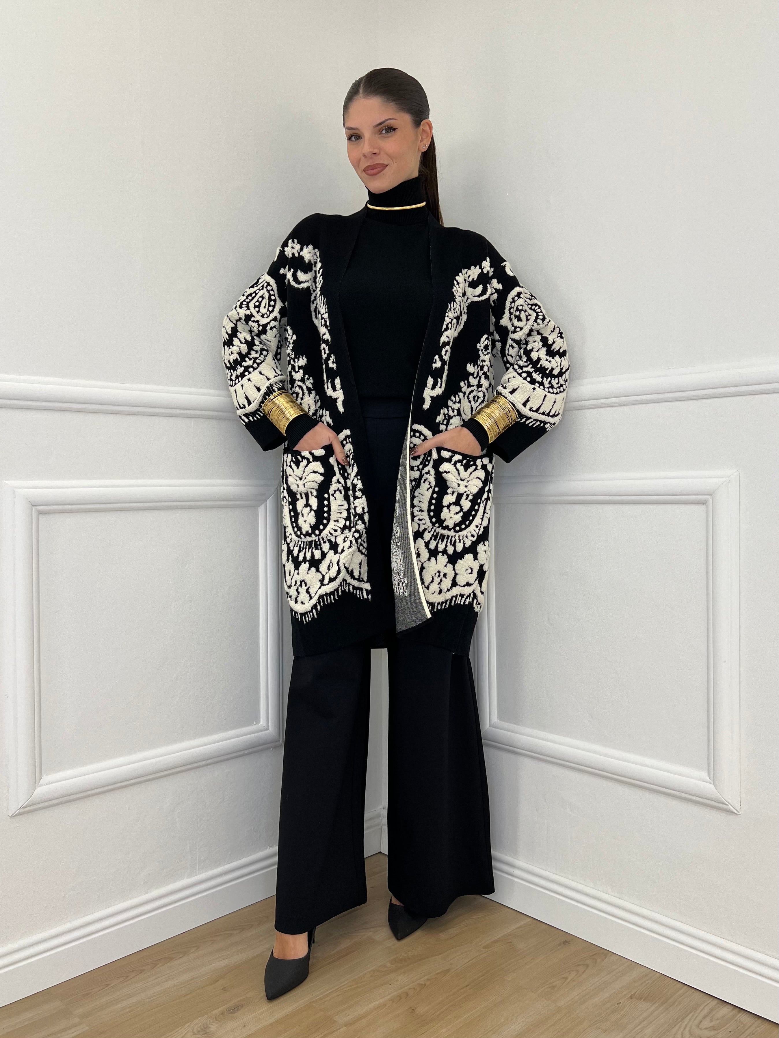 Pantalone Palazzo K1071 Nero