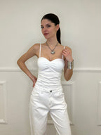 Body Drappeggiato 25617 Bianco