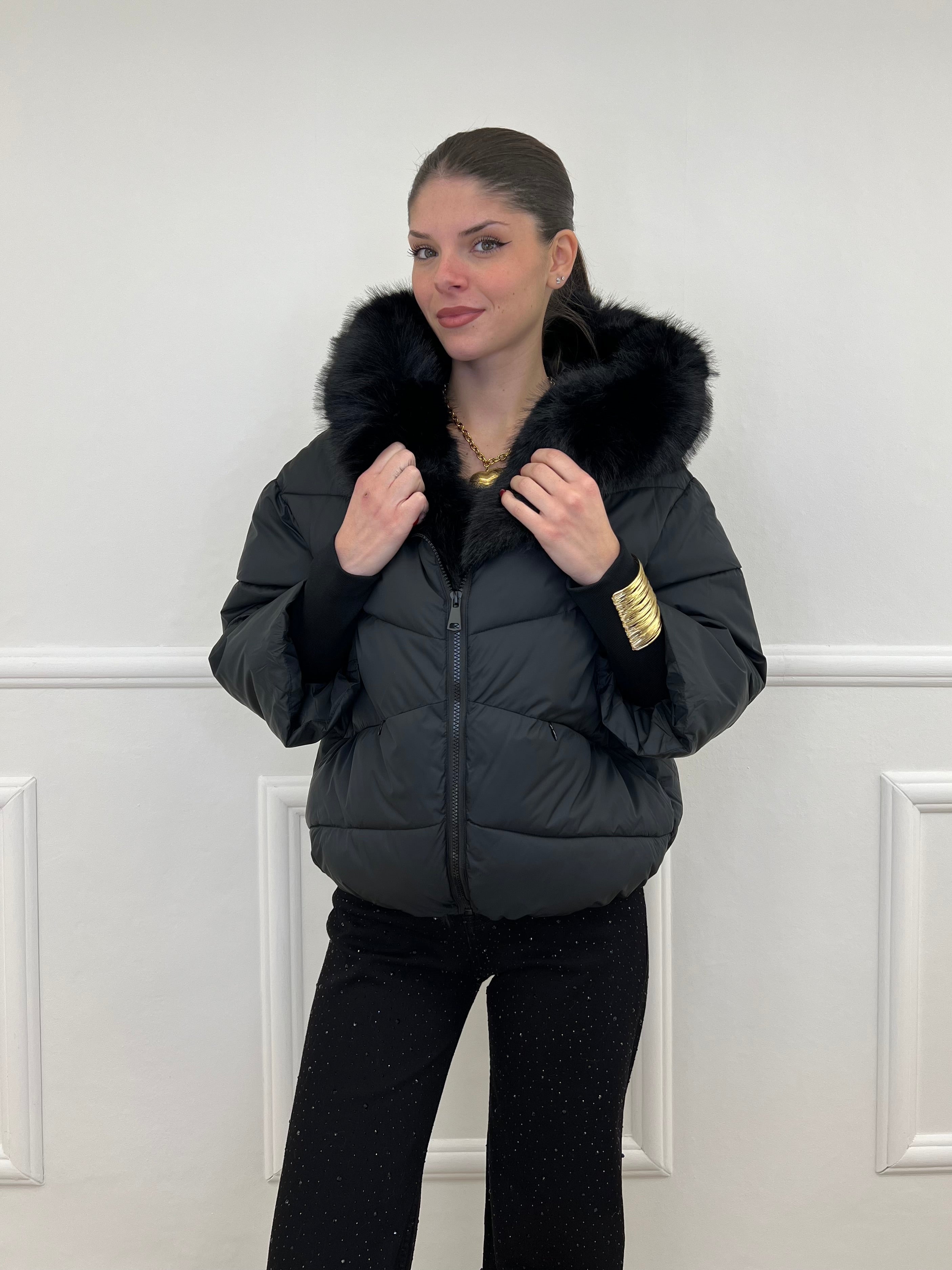 Piumino Over 2884 Nero