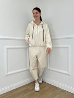 Giubbino Taffetà Cappuccio 5029 Panna