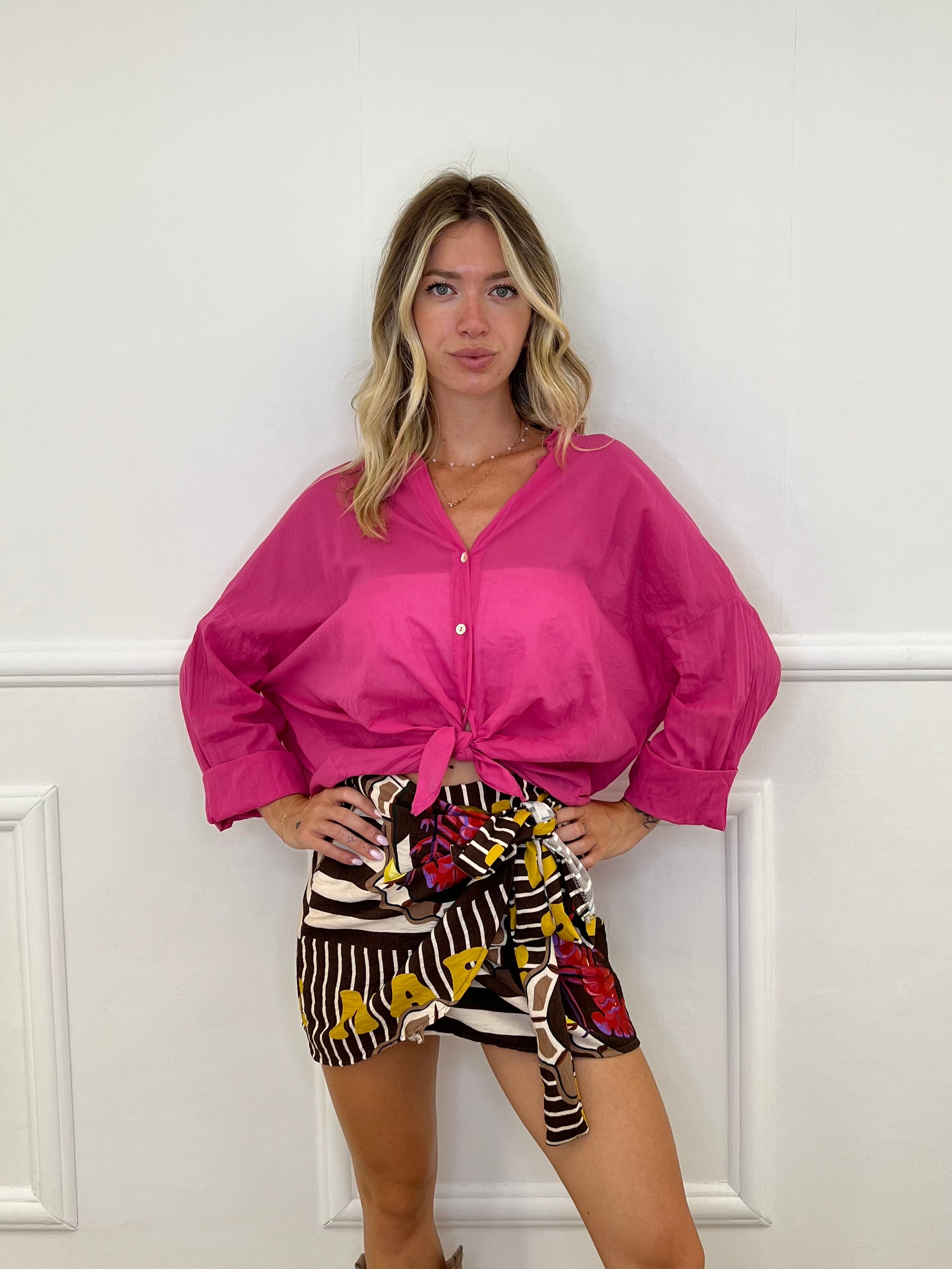 Camicia Over Soft 6040 Fucsia