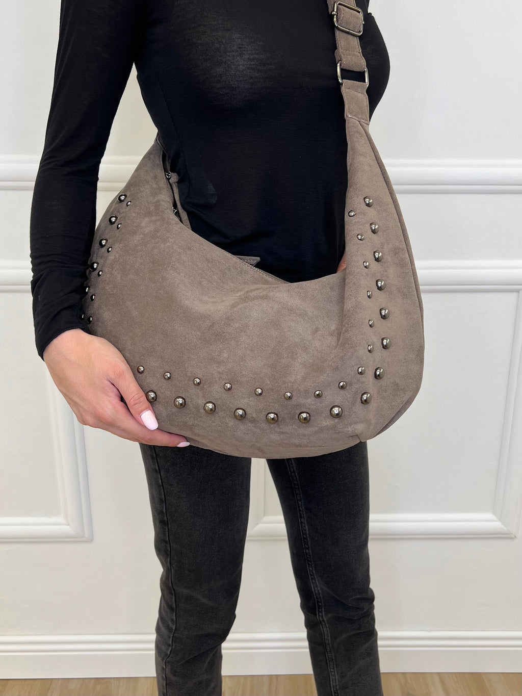 Borsa Hobo Ecorenna Borchie L6272