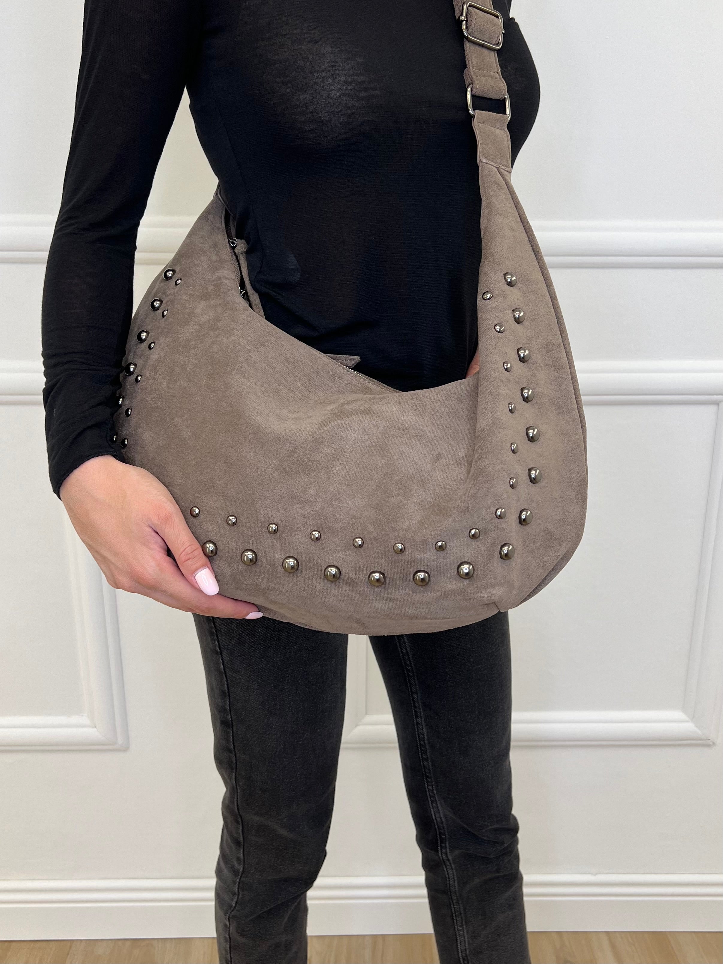 Borsa Hobo Ecorenna Borchie L6272