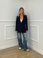 Blazer Oversize Monopetto 2202 Blu