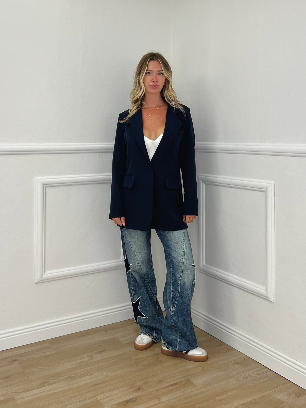 Blazer Oversize Monopetto 2202 Blu
