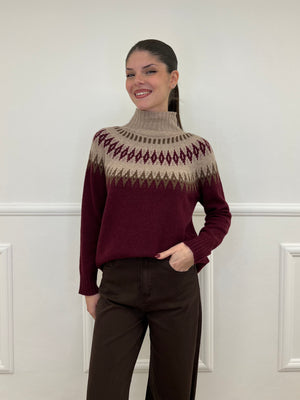 Maglia Norvegese 8240 Burgundy