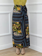 Gonna Pareo Palme 26272 Azzurro