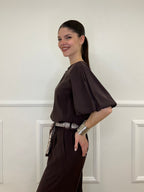 Blusa Romantic Palloncino 20518 Moro