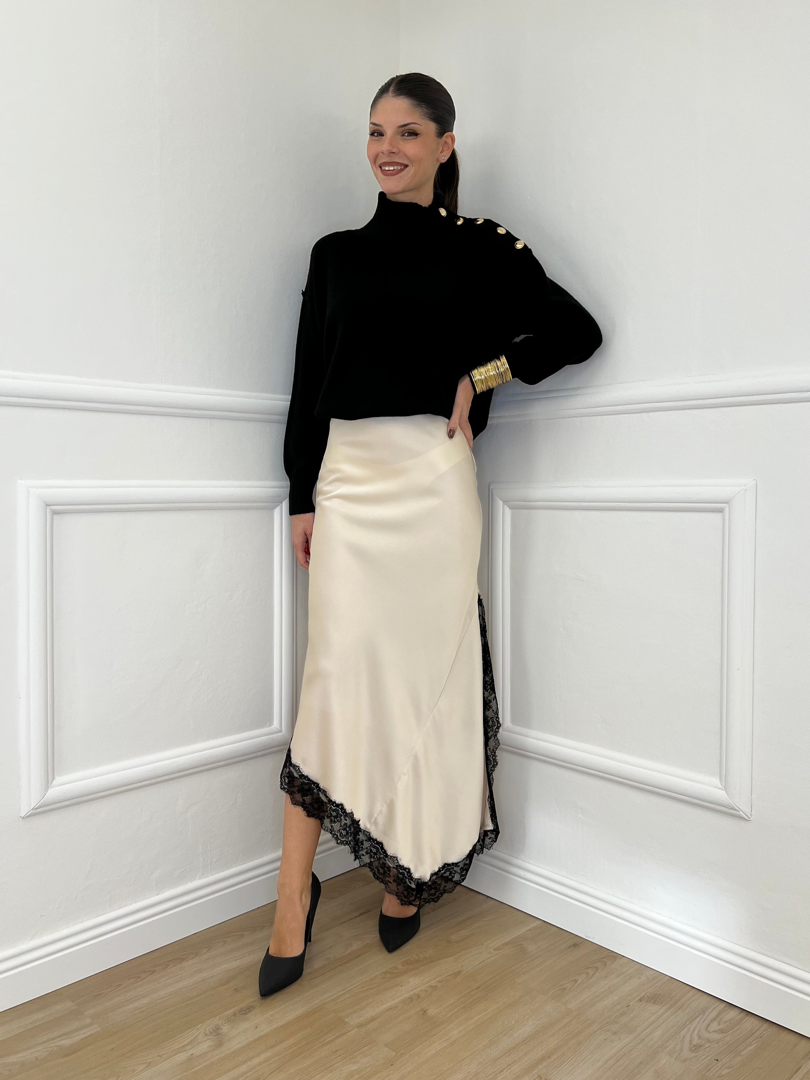 Maglia Bottoni YS9696 Nero