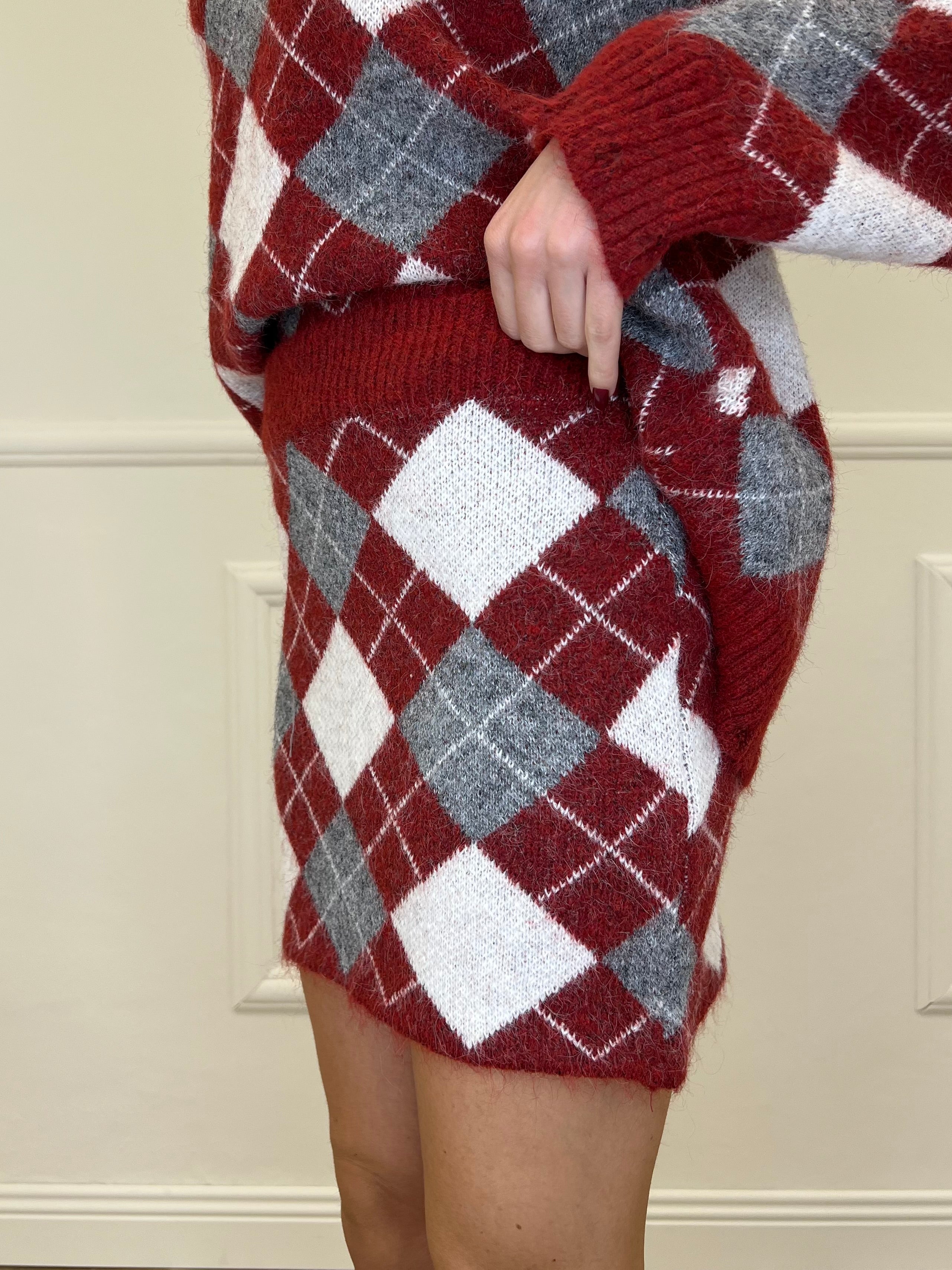 Completo Losanghe 2595 Burgundy