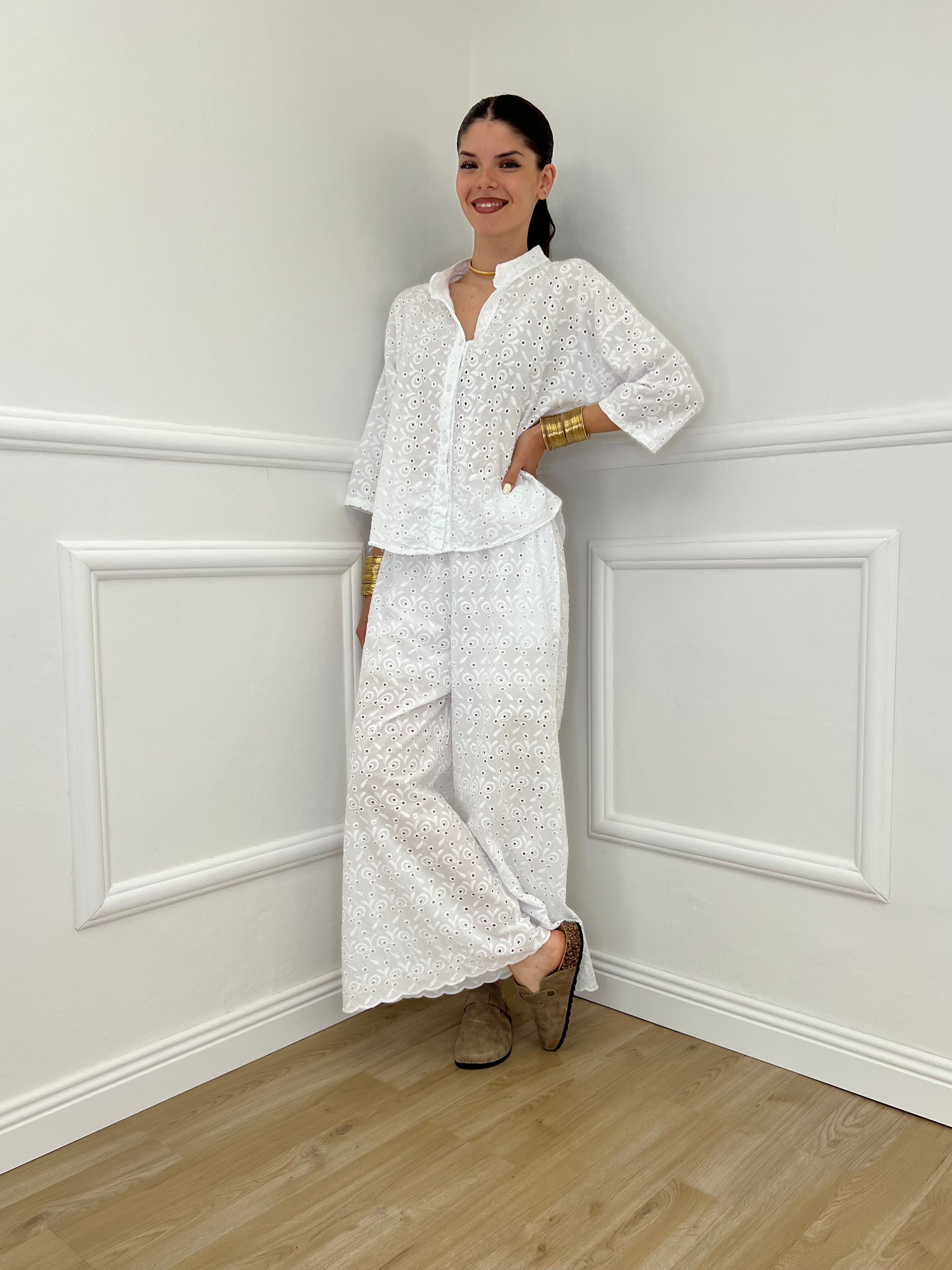 Camicia Coreana Sangallo 11392 Bianco