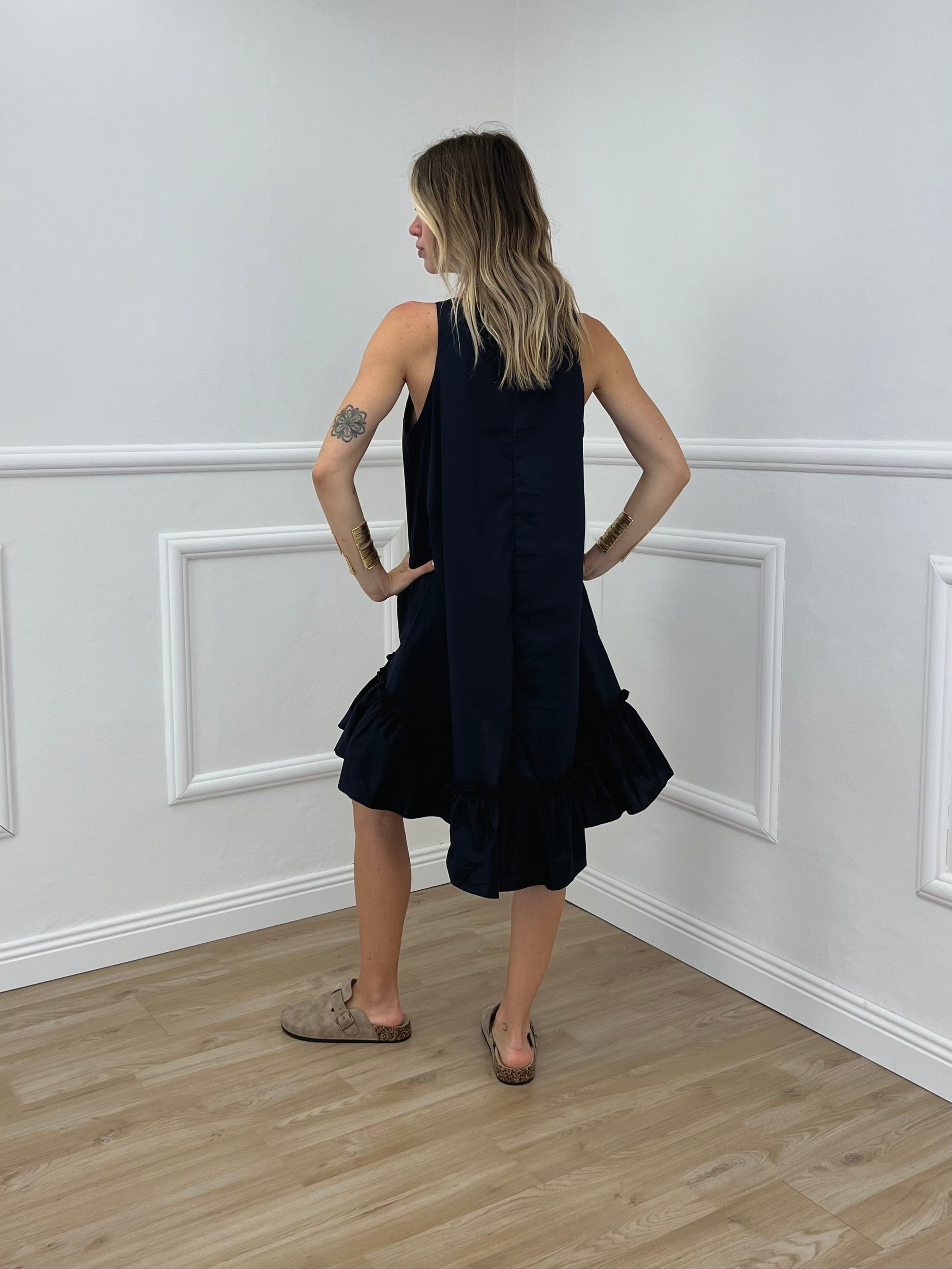 Abito Popeline Balza 20881 Blu