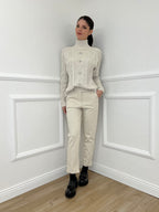 Pantalone Cuore 5582 Panna