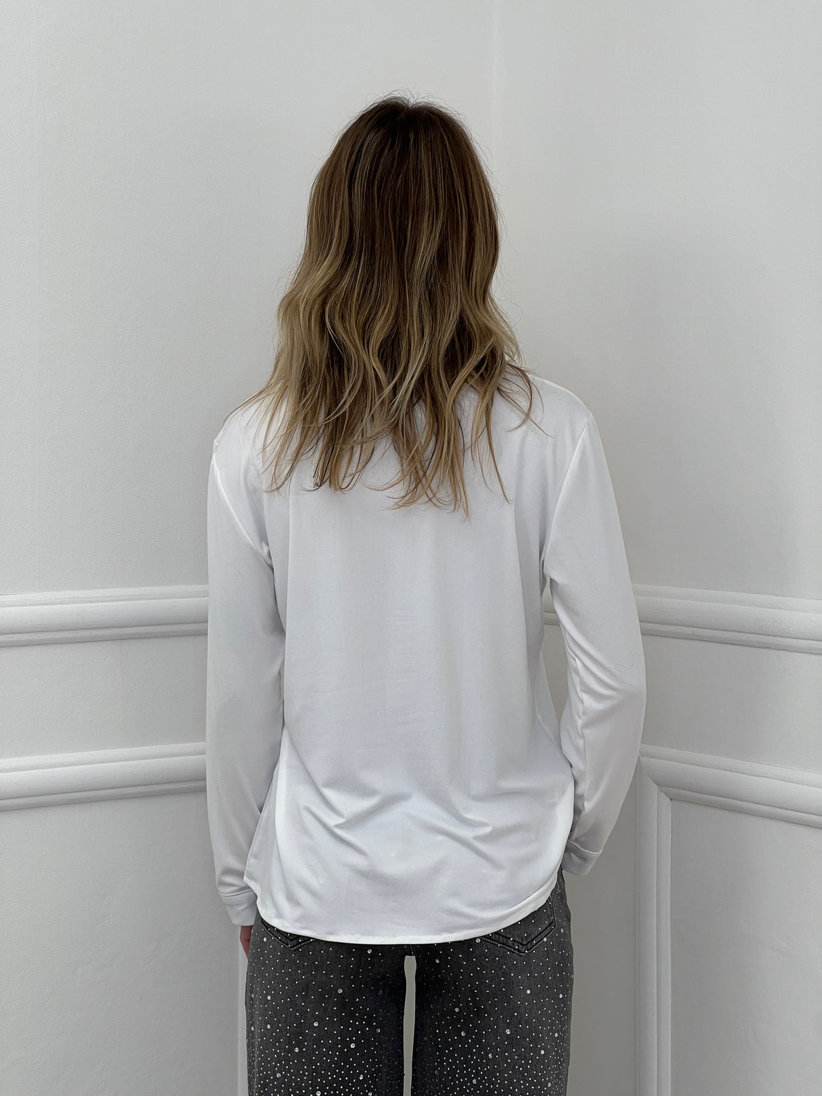 Camicia In Jersey 23001 Bianco
