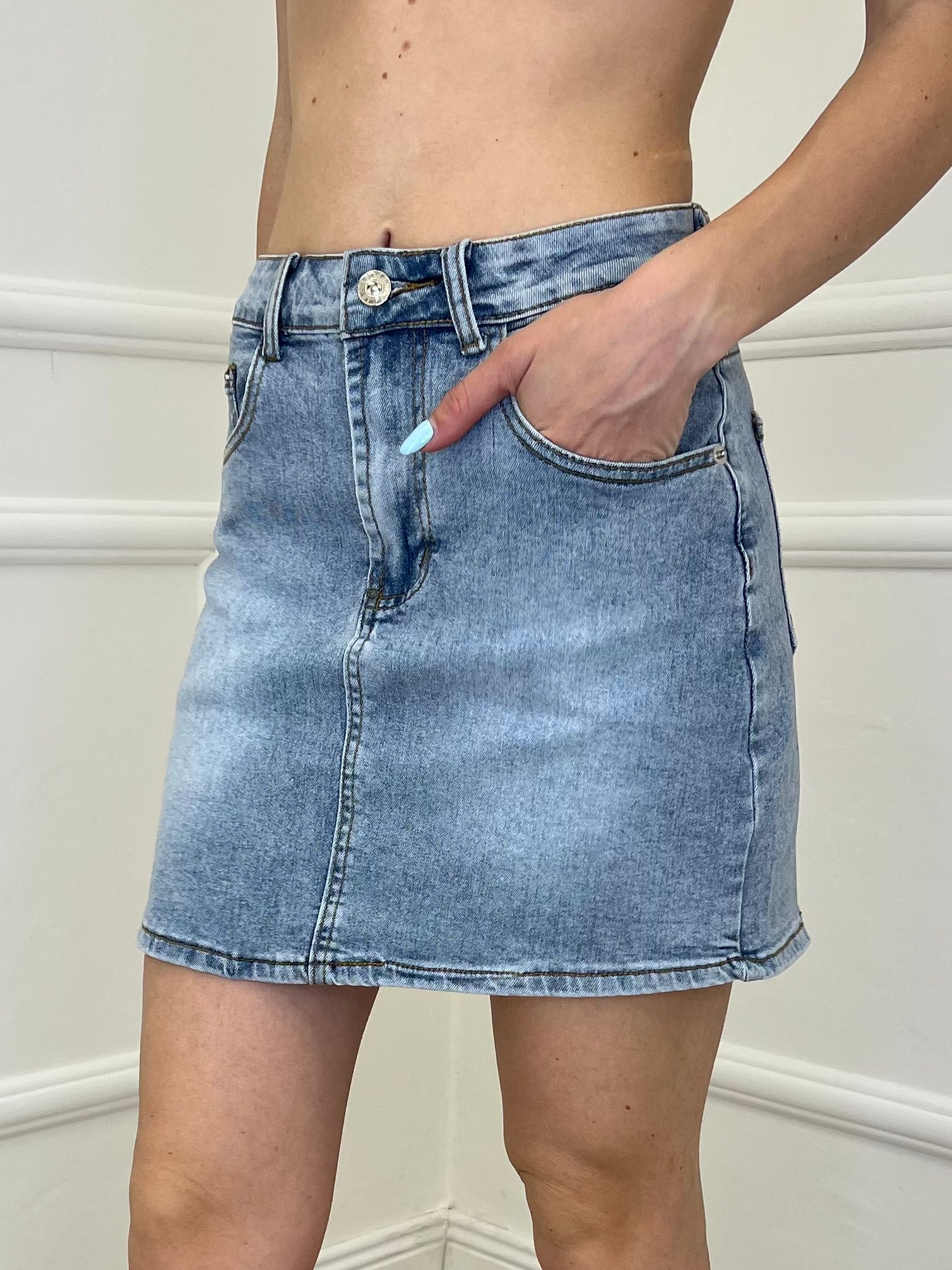 Gonna Corta Denim 22056
