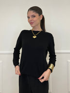 Pullover Basic Girocollo 1186 Nero