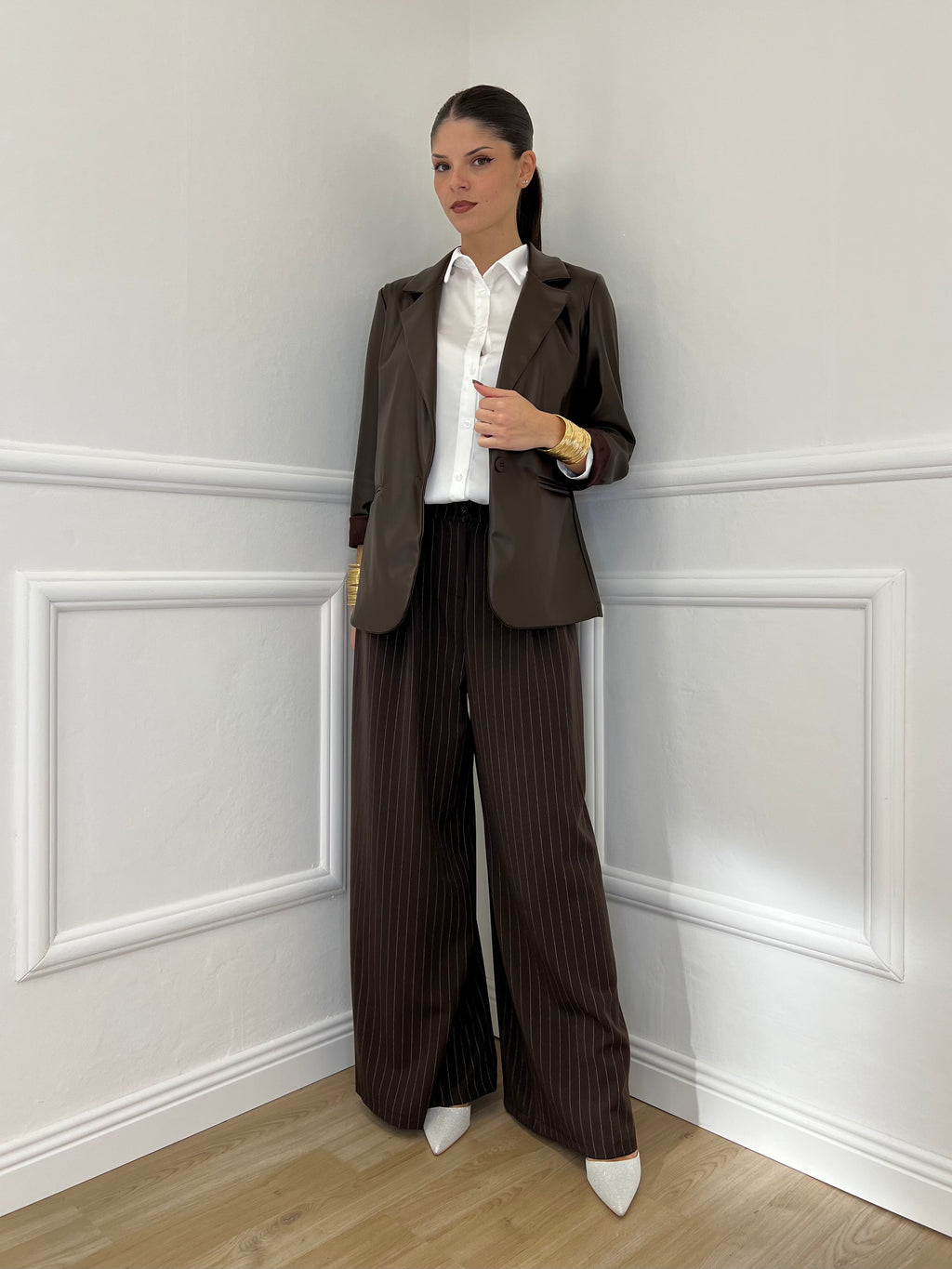 Pantalone Gessato 7158 Moro