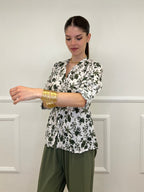 Camicia Fiori Coreana 2588-2 Verde