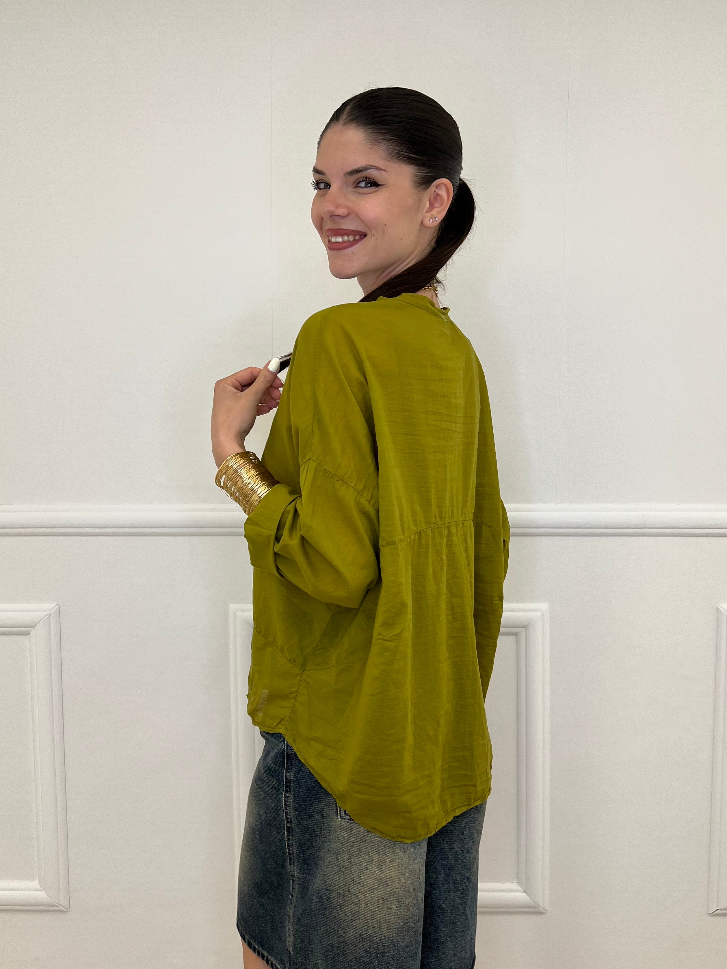 Camicia Over Coreana 3020 Pistacchio
