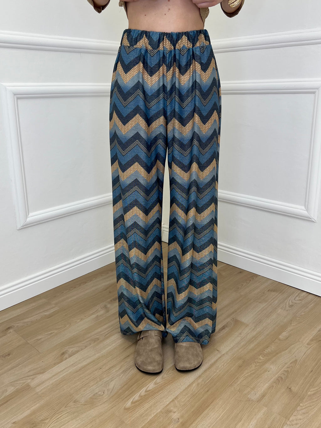 Pantalone Lurex Chevron 1795 Ottanio
