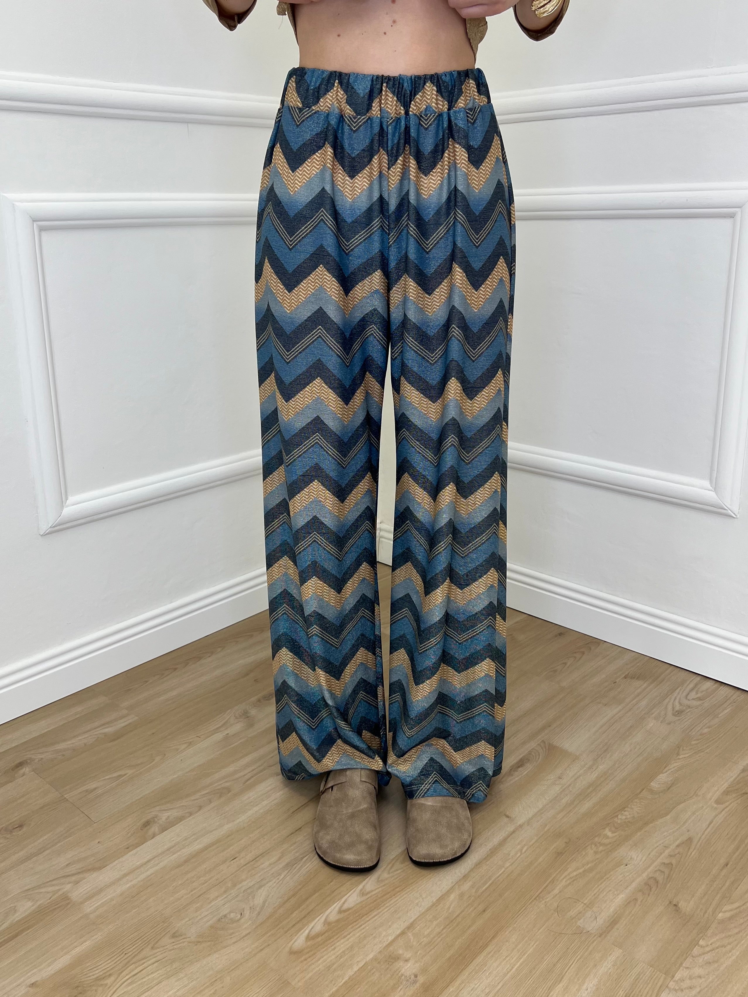 Pantalone Lurex Chevron 1795 Ottanio