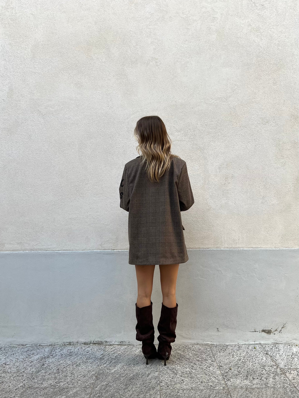 Blazer Over Galles Scritte 15978 Taupe