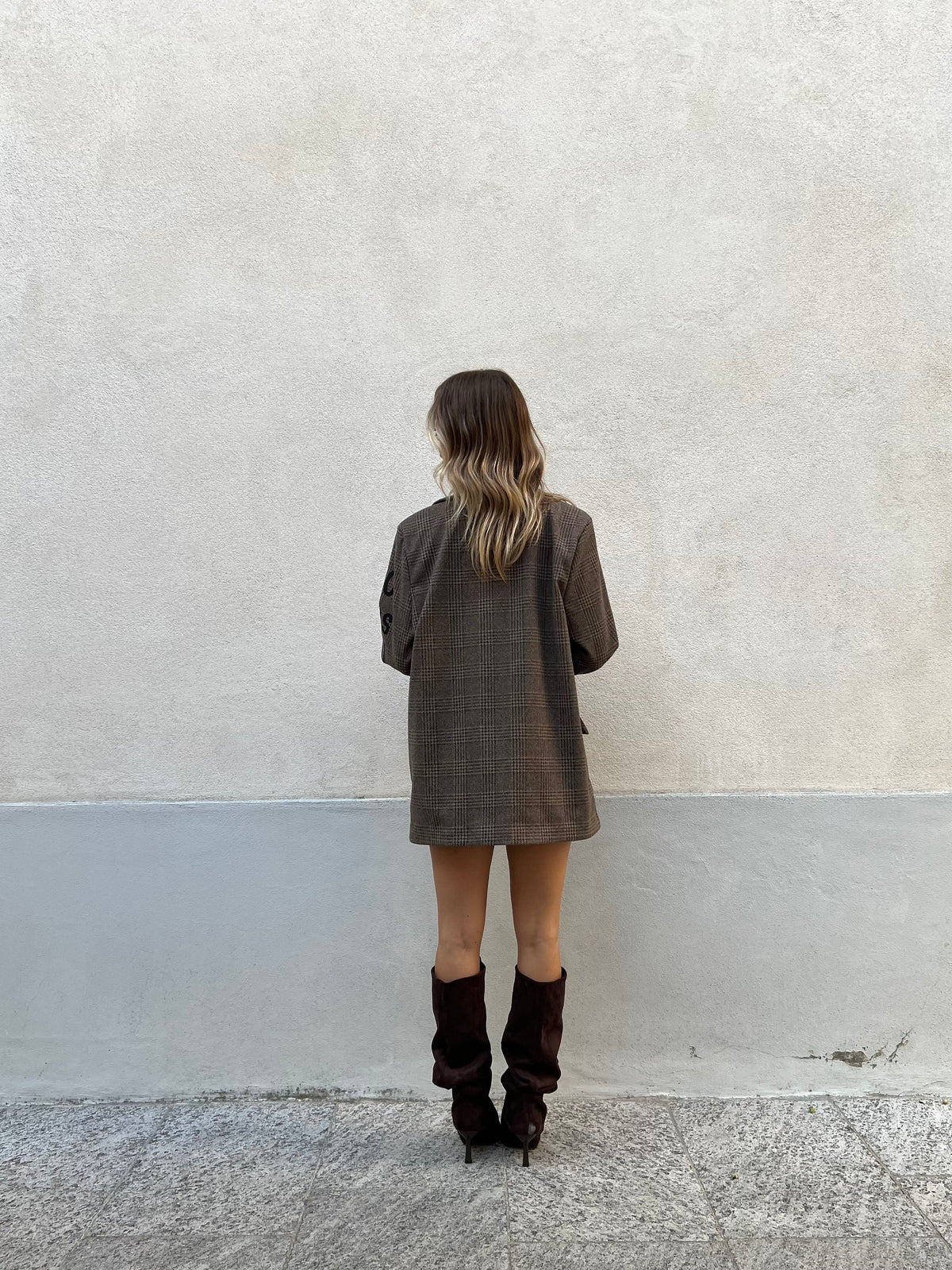 Blazer Over Galles Scritte 15978 Taupe