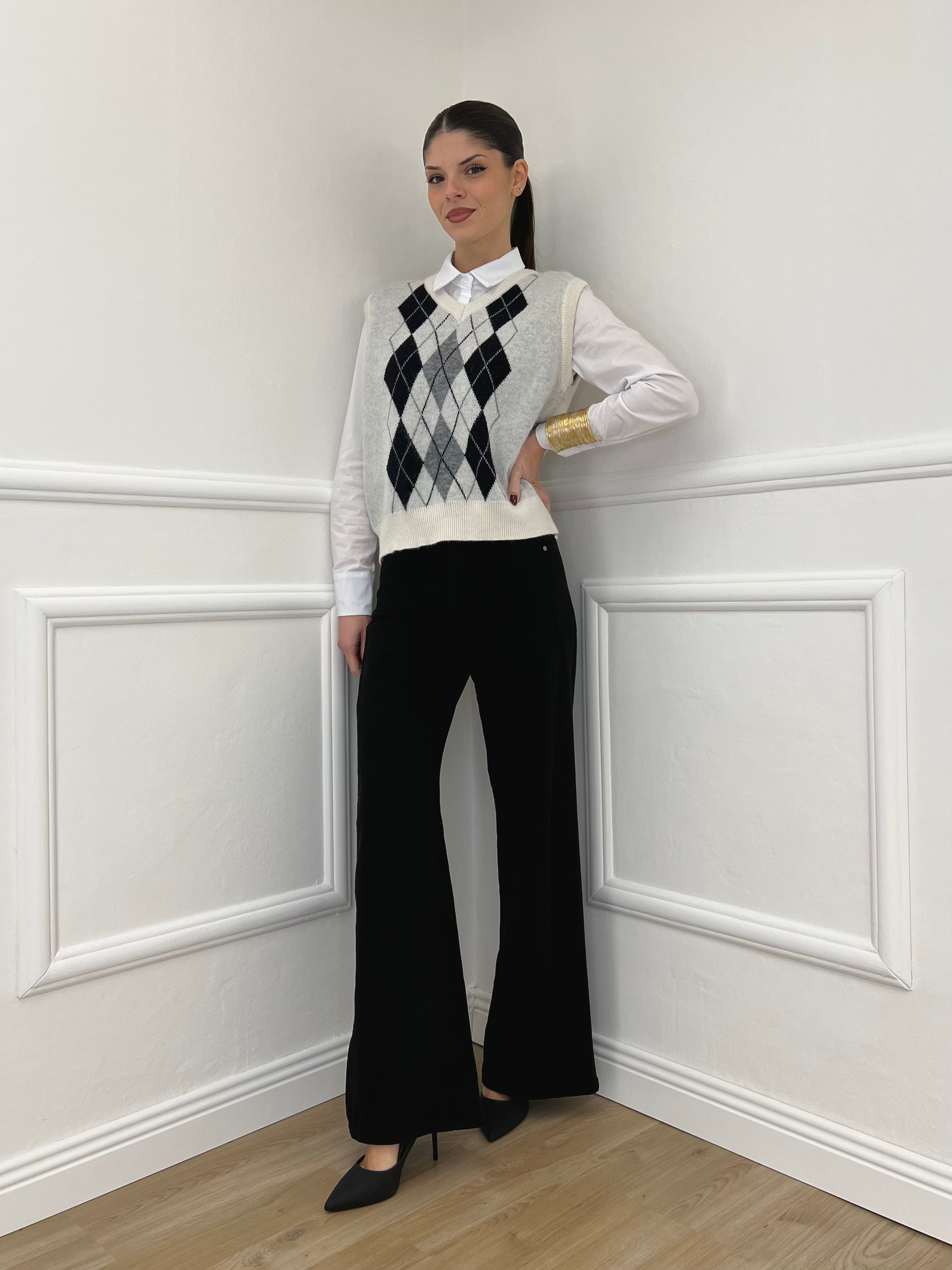 Gilet Losanghe 261711 Panna