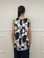 Blusa Smanicata a Trapezio Fantasia 3138