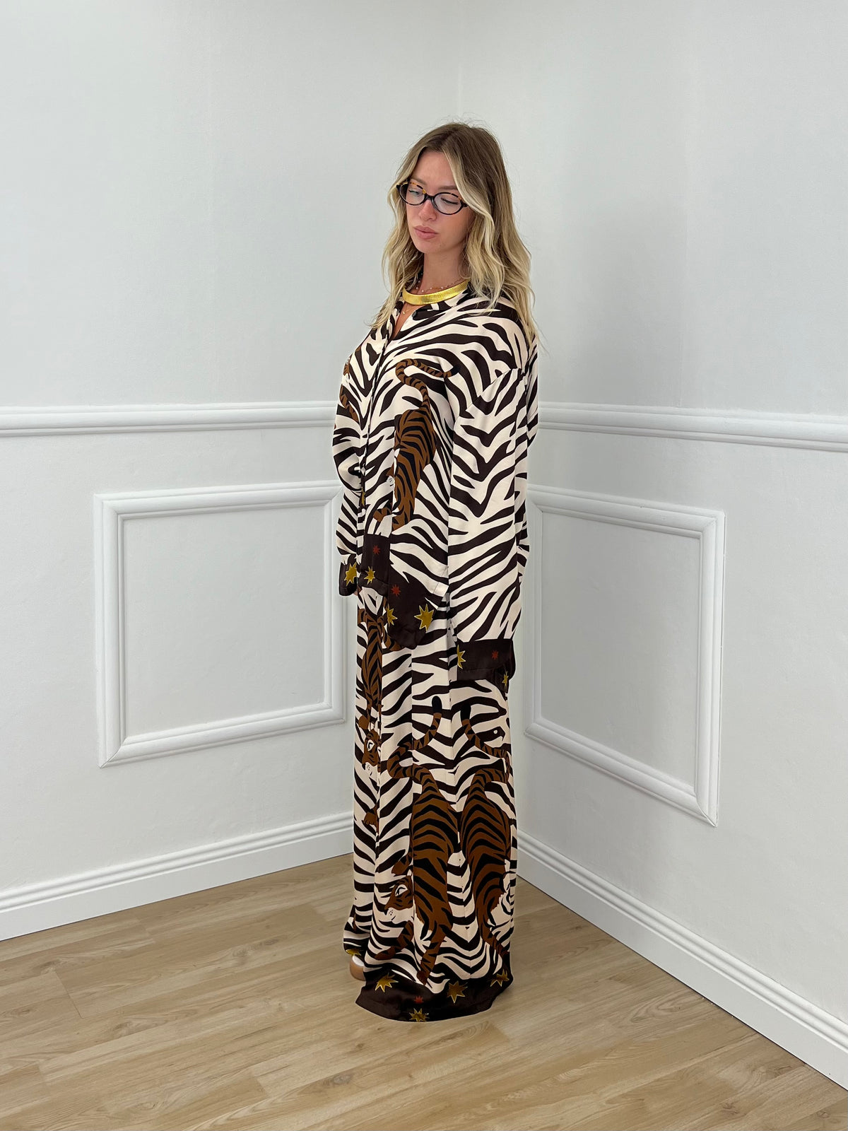 Pantalone Jungle Raso R02982