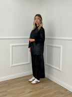 Pantalone Gaucho Baggy Used 4840 Nero