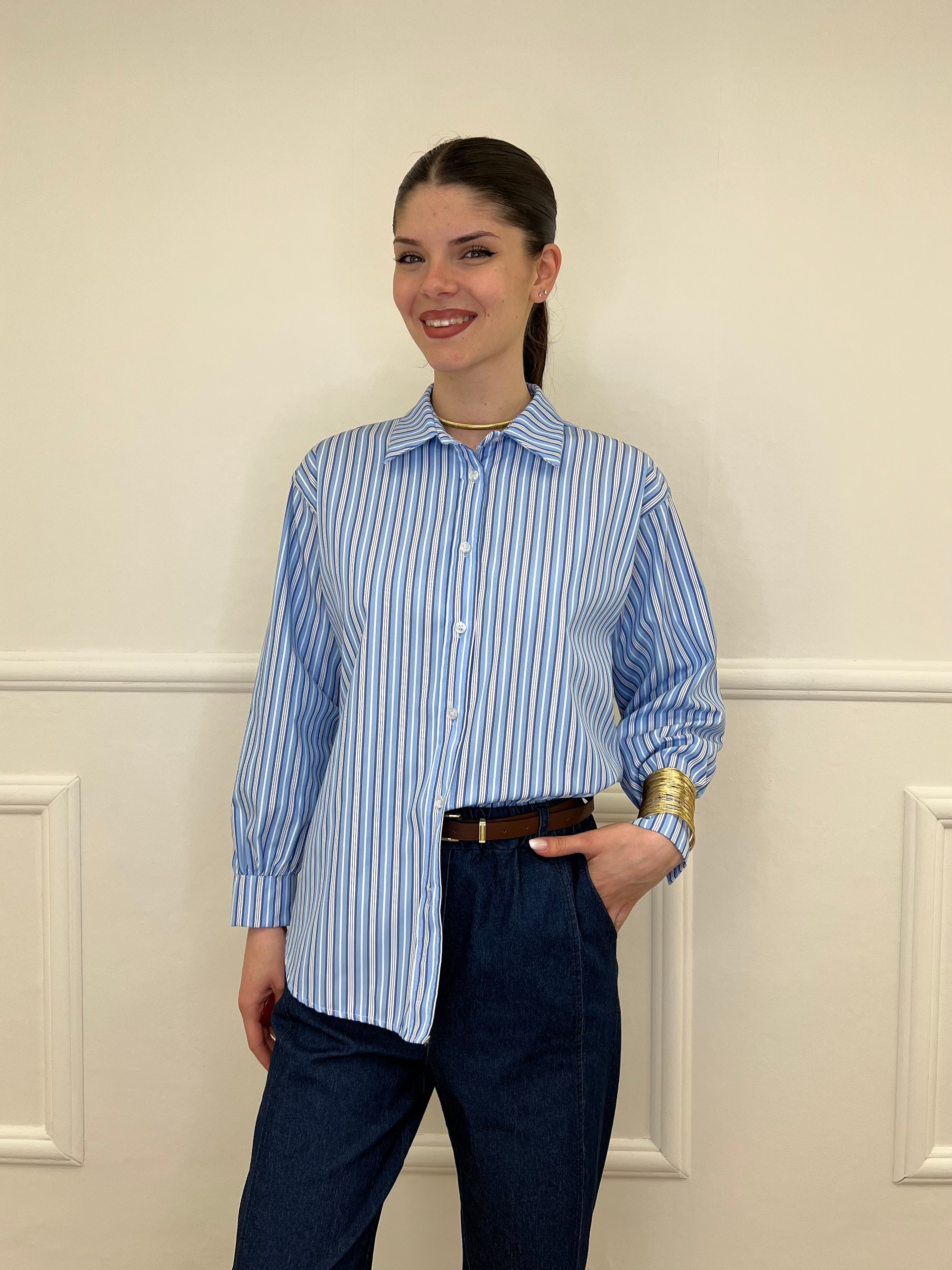 Camicia Regimental R5081 Azzurro