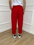 Pantalone Baggy Viscosa 2815 Rosso