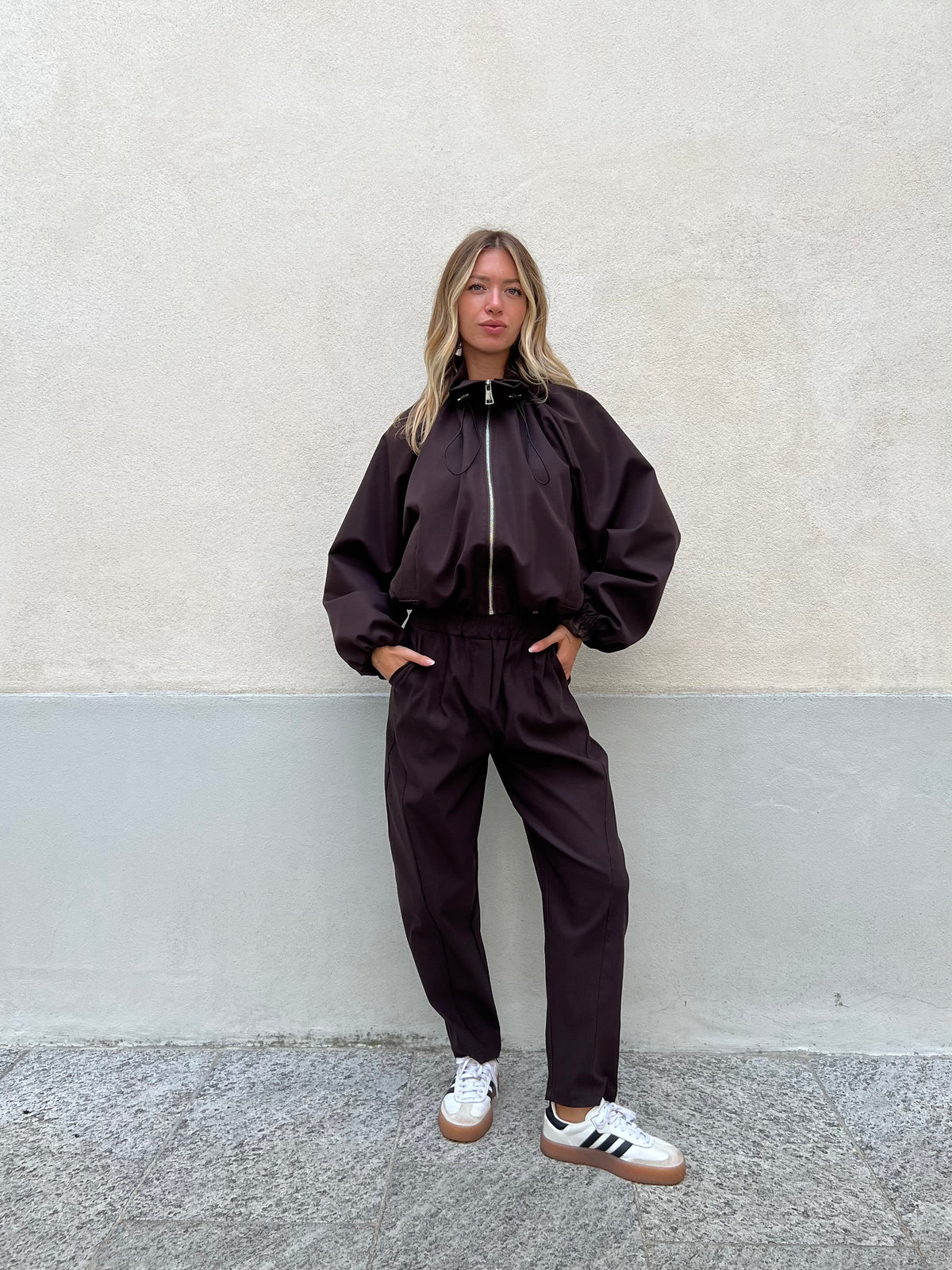 Giacca Bomber 11503 Marrone