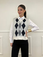 Gilet Losanghe 261711 Panna