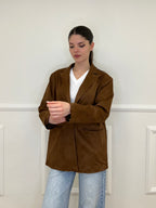 Blazer Scamosciato 5010 Marrone