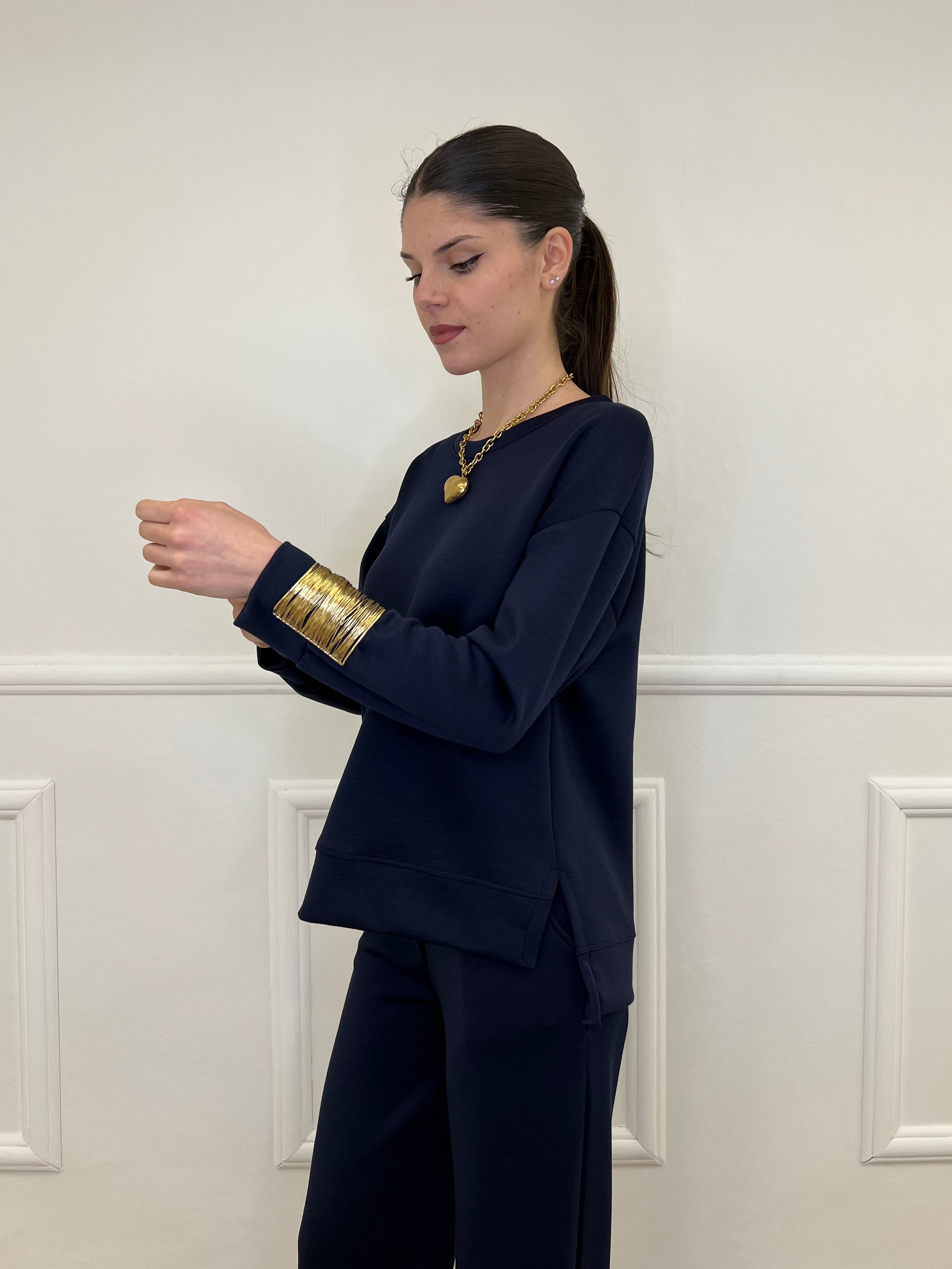 Tuta Over Girocollo 19143 Blu