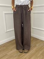 Pantalone Palazzo Lino I586 Fango