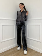 Camicia Microrete Fantasia 8928 Piombo - Bazar Abbigliamento