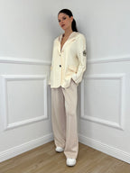 Giacca Cappuccio 27599 Panna - Bazar Abbigliamento