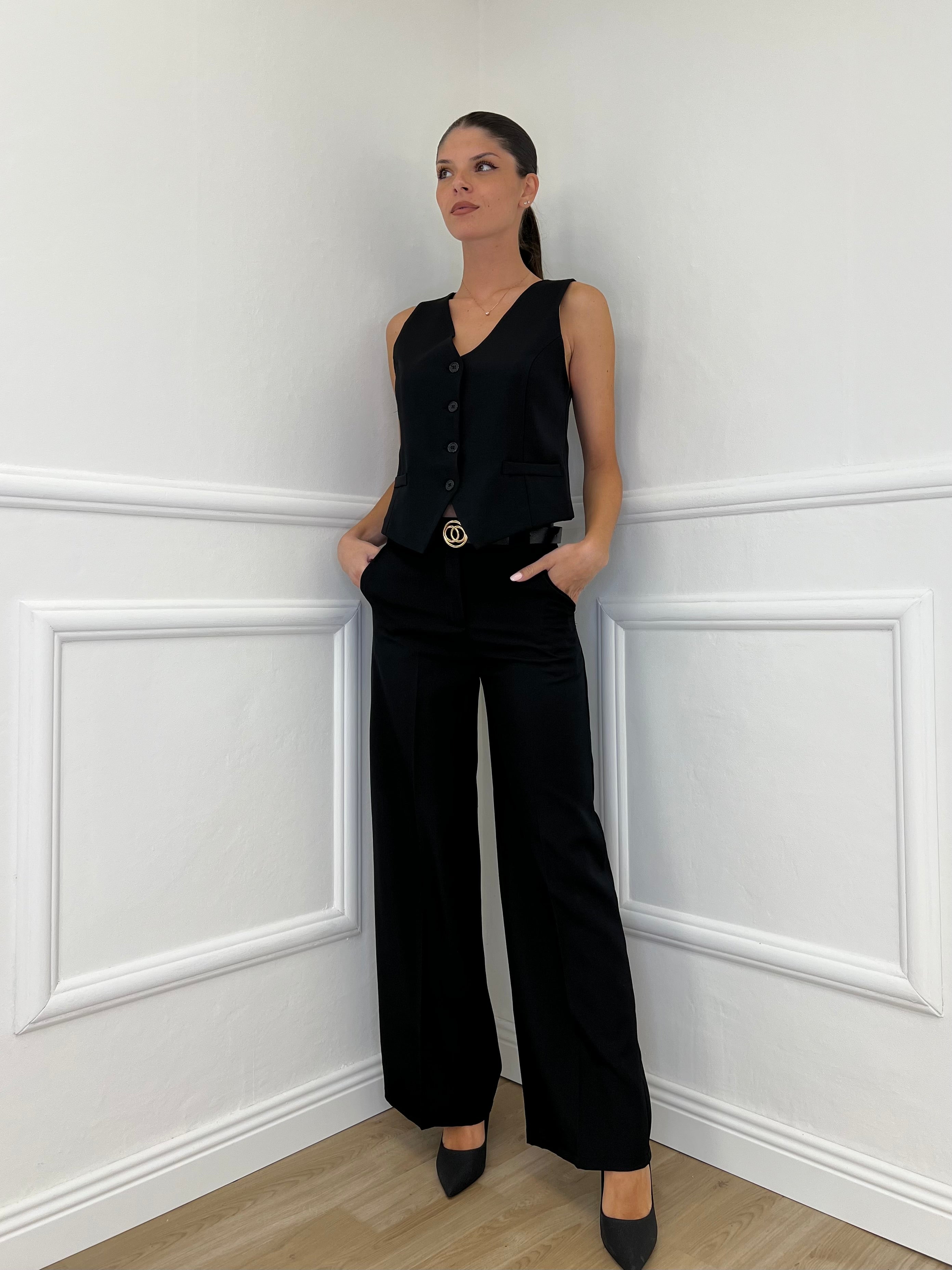 Completo Gilet 231280 Nero