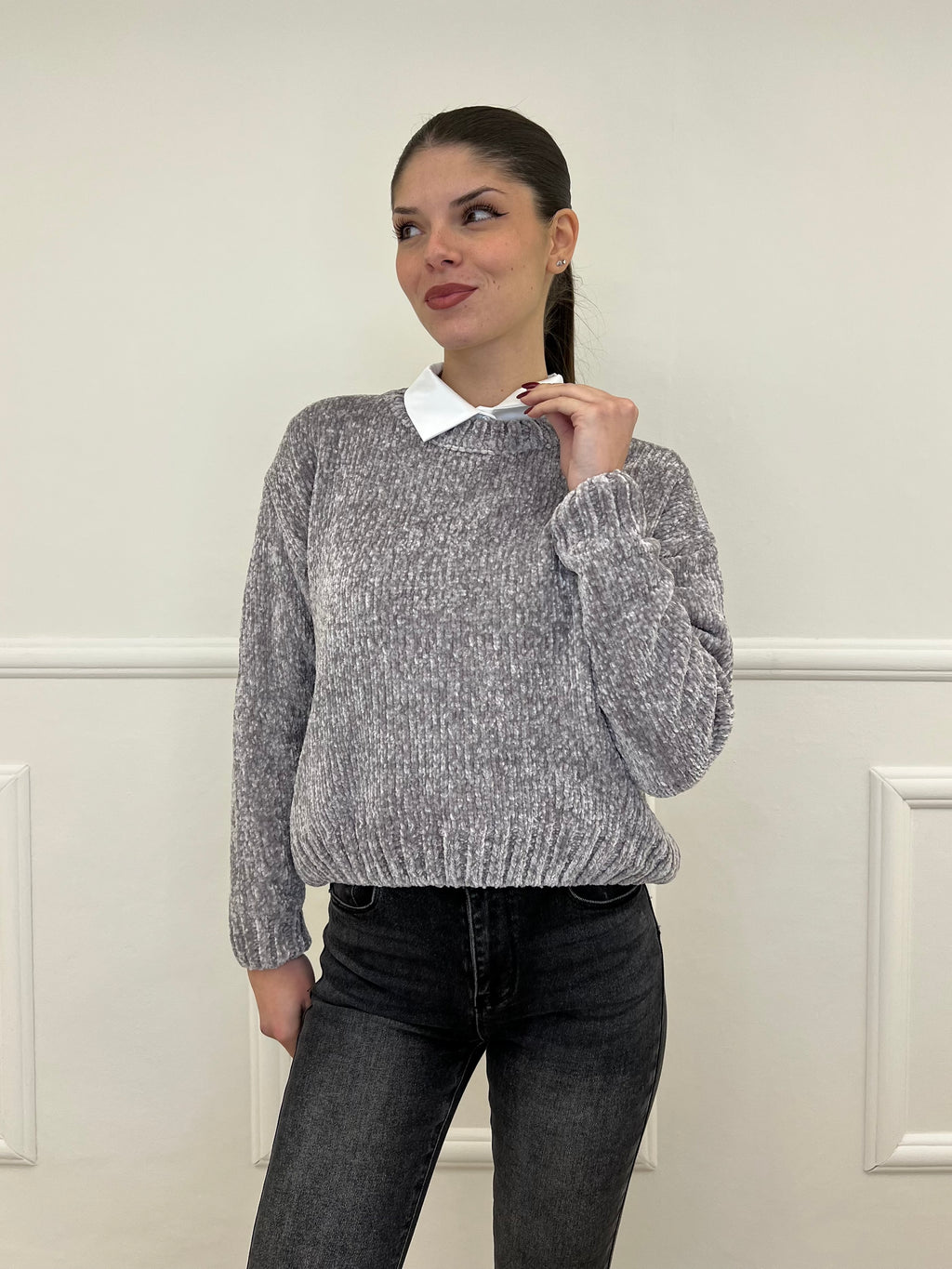 Maglia Ciniglia 2813 Grigio