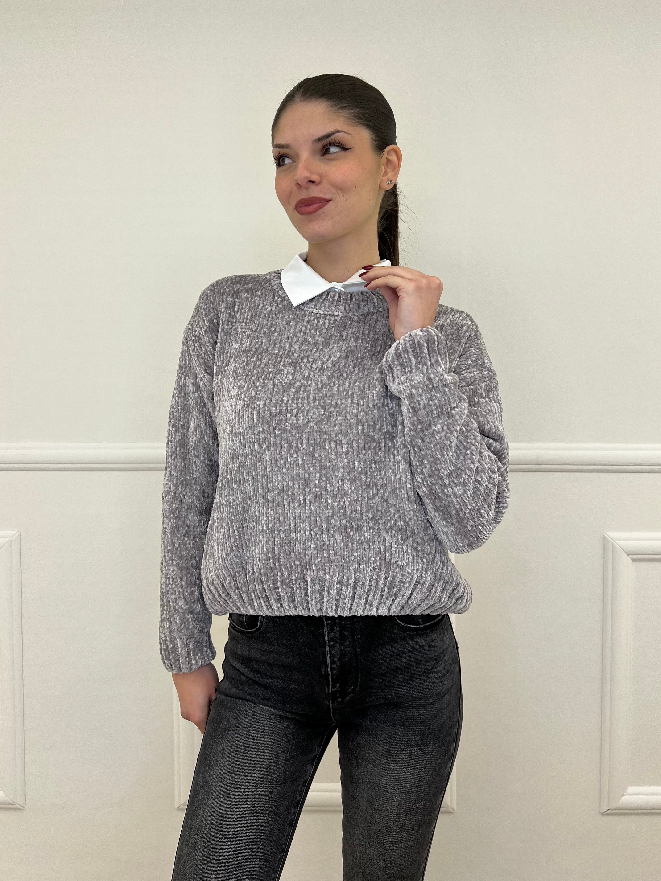 Maglia Ciniglia 2813 Grigio