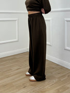 Tuta Oversize Girocollo D27629 Marrone
