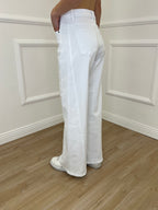 Jeans a Palazzo 2297 Bianco