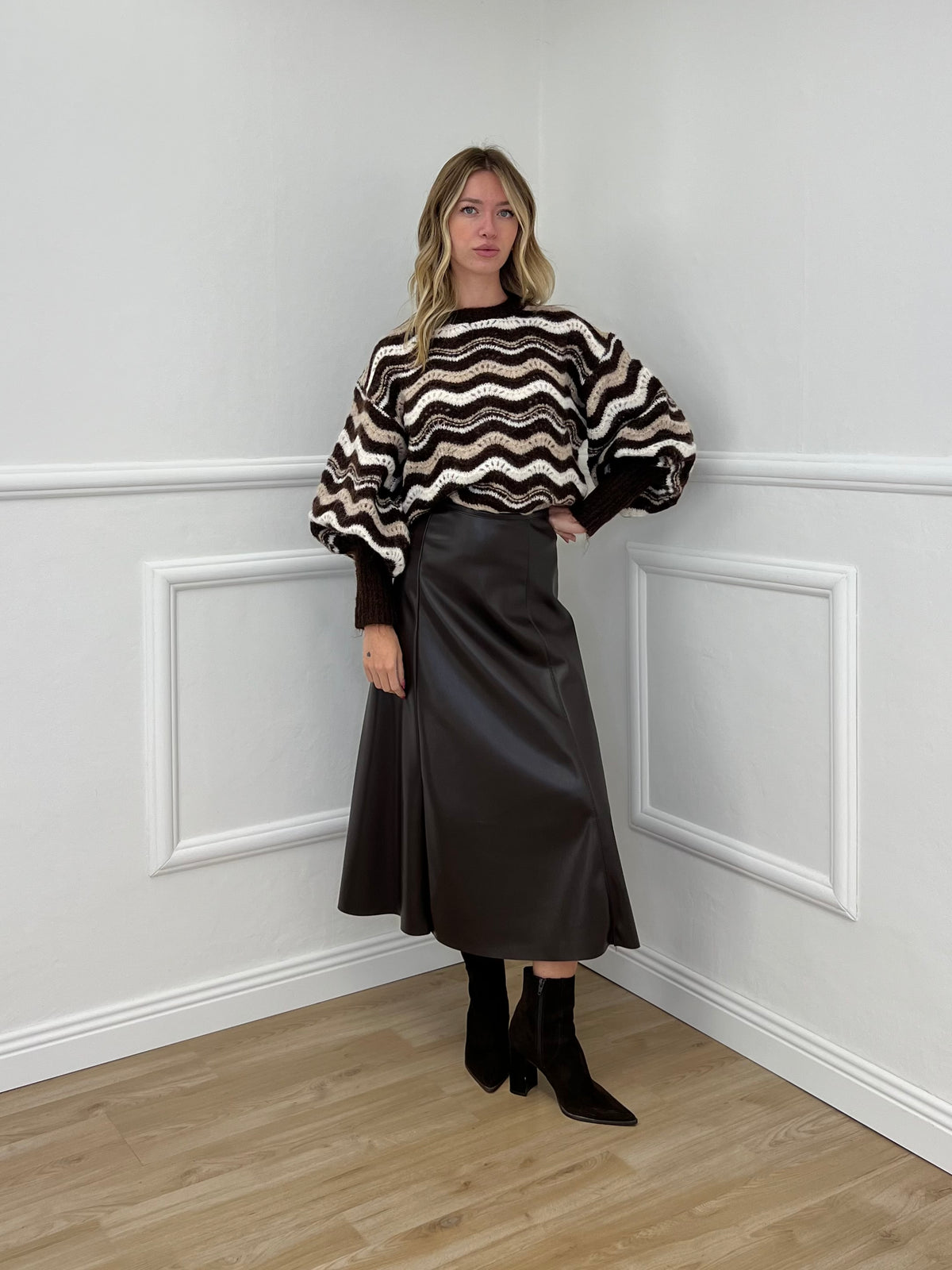 Maglia Ondina Maniche Palloncino 50331 Moro