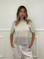 Maglia Fondo Fluffy 7388 Ecru