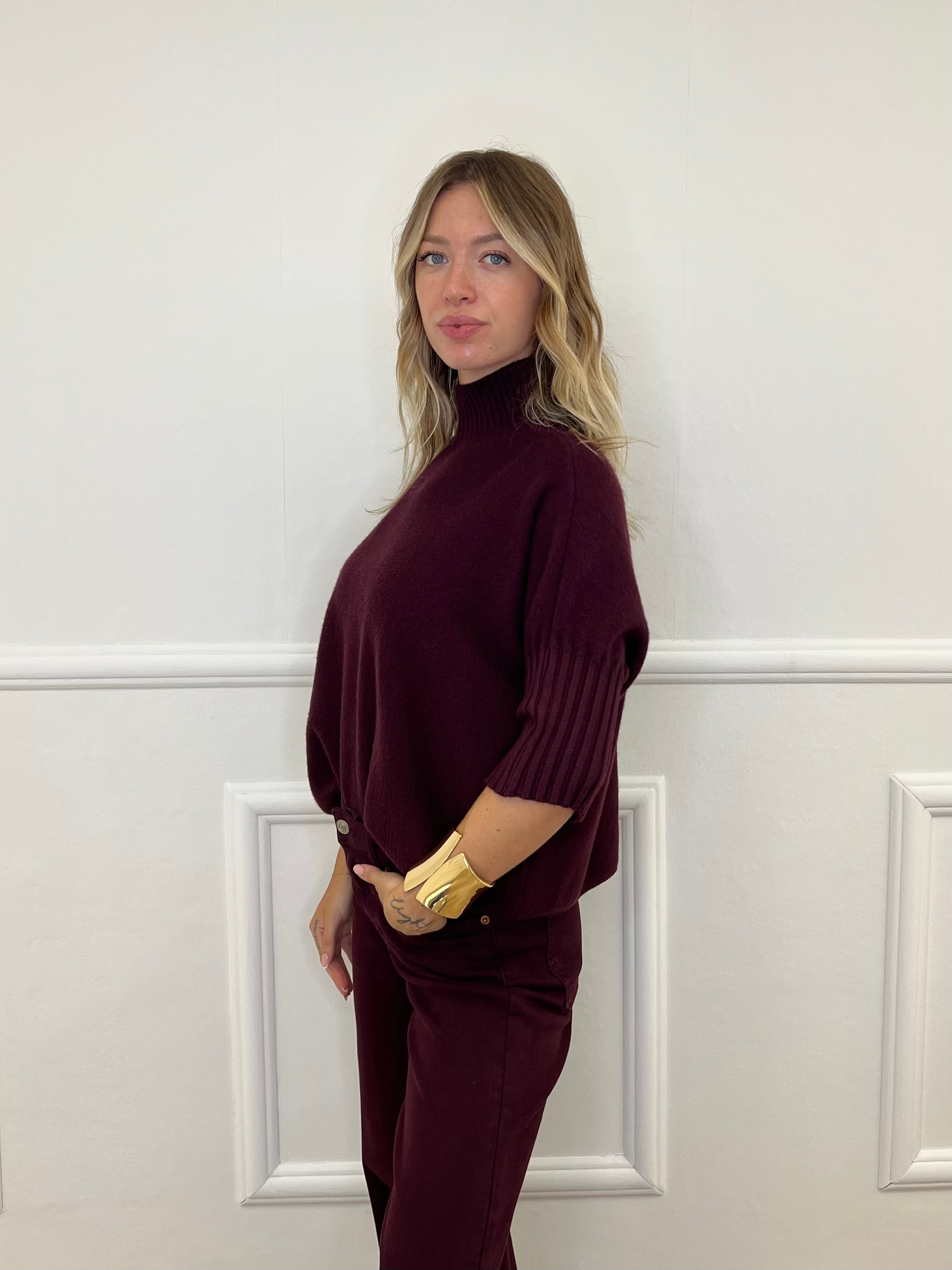 Maglia Vulcano Scatoletta 7321 Burgundy